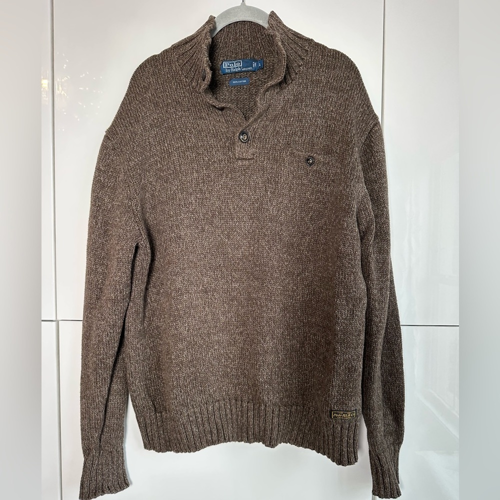 Vintage Polo Ralph Lauren Knit Sweater Brown
Heather Old Money Grandpacore L - Picture 2 of 8